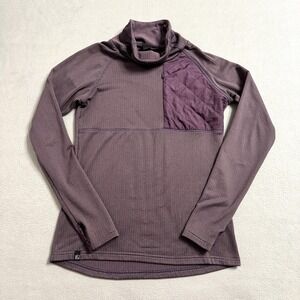 Flylow Pullover Womens Small Purple Fleece Midlayer Grid Sondra Outdoor Hiking